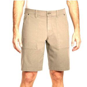 WEATHERPROOF Trail Utility Shorts Secure Pocket 10" Inseam Tan Sz 40 NWT
